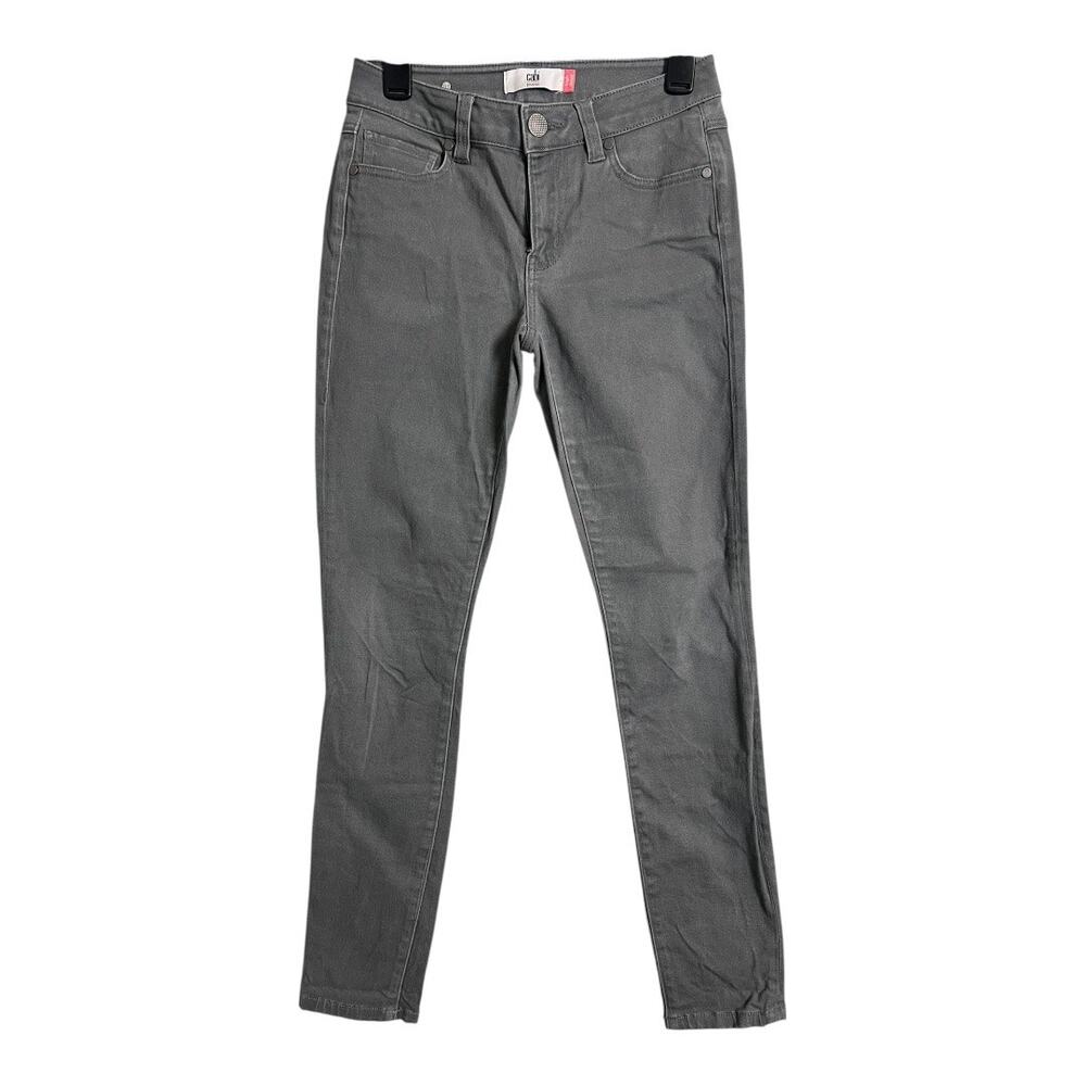 Cabi Gray Womens Jeans High Skinny 2 Hi-Rise Basic Casual Denim Neutral